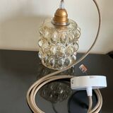 Vintage bubble glass pendant light