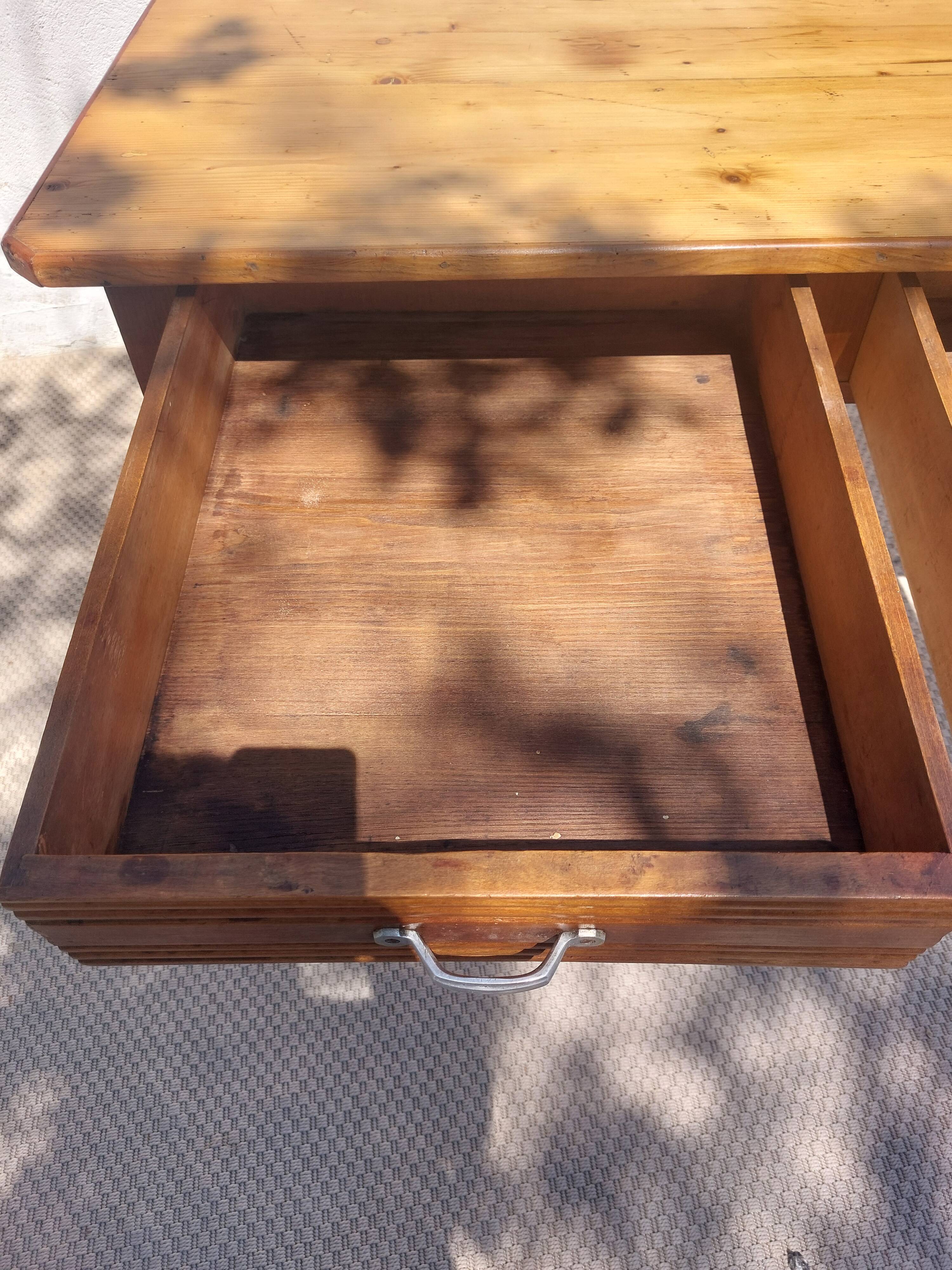 bistro table, countryside or office, 2 drawers