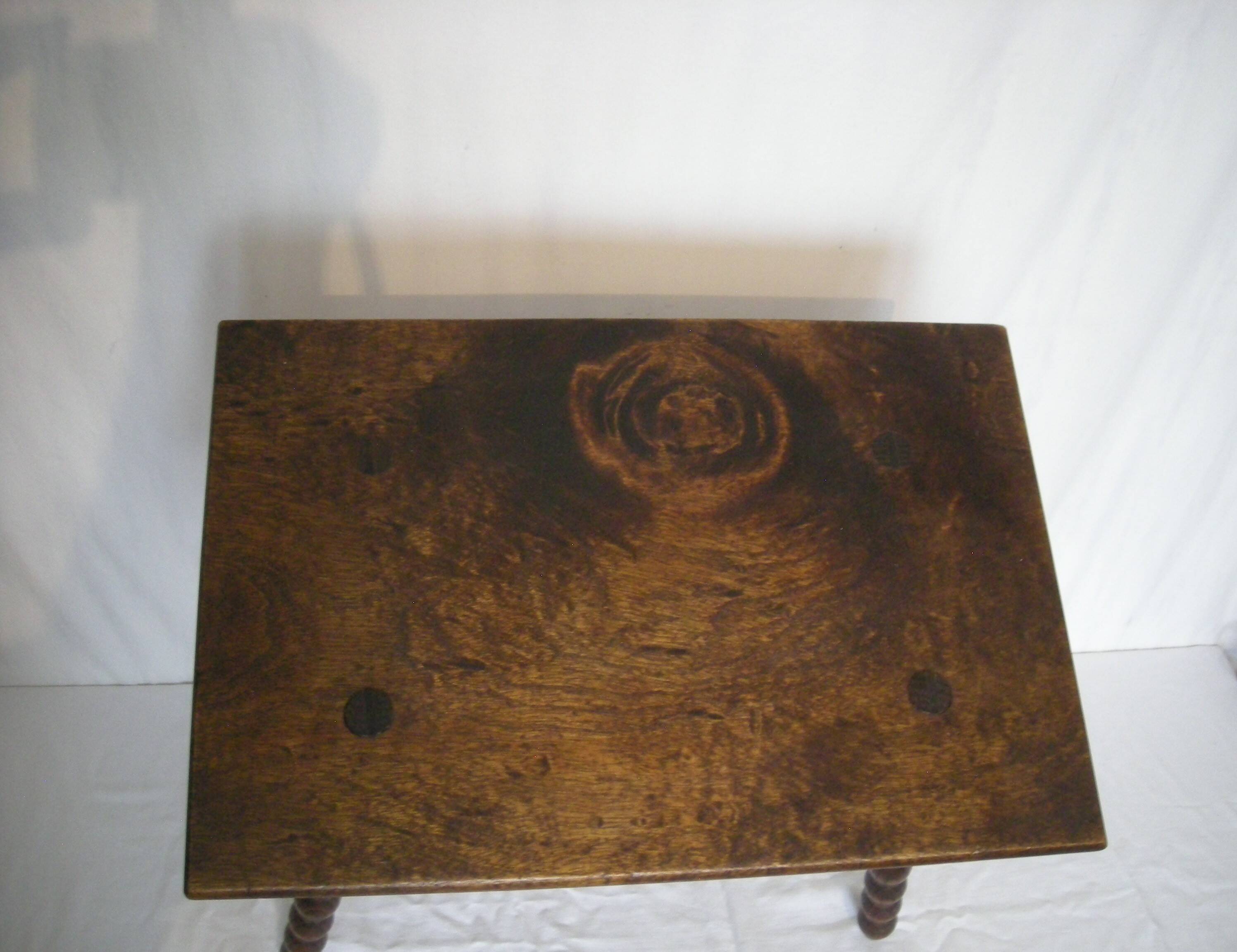 Turned wood coffee table from the 50s and 60s