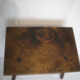 Turned wood coffee table from the 50s and 60s