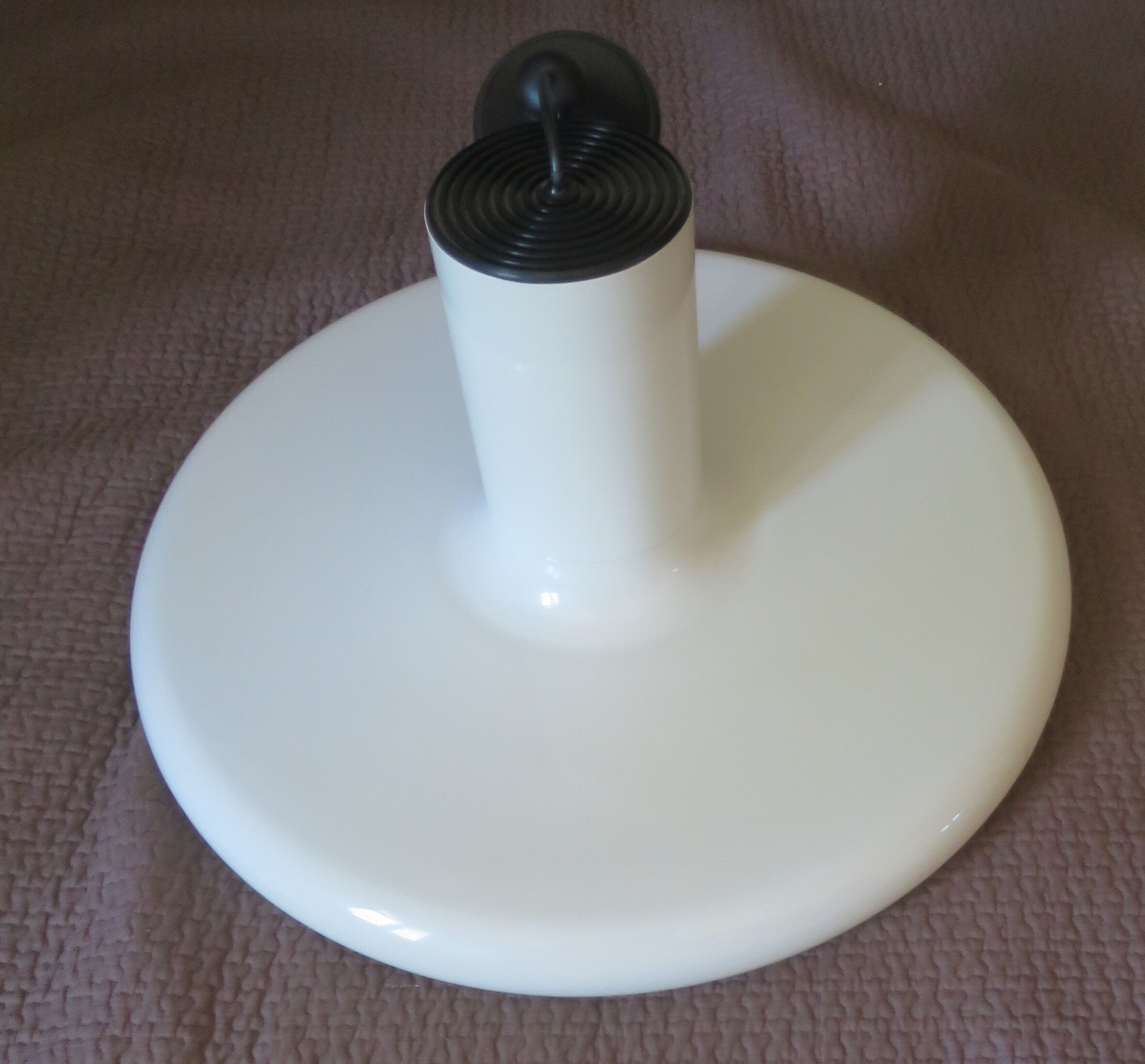 Suspension Lita white lacquered metal XL 60 cm