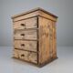 Rustic Primitive Natural Pine Small Apothecary Chest, 1940s