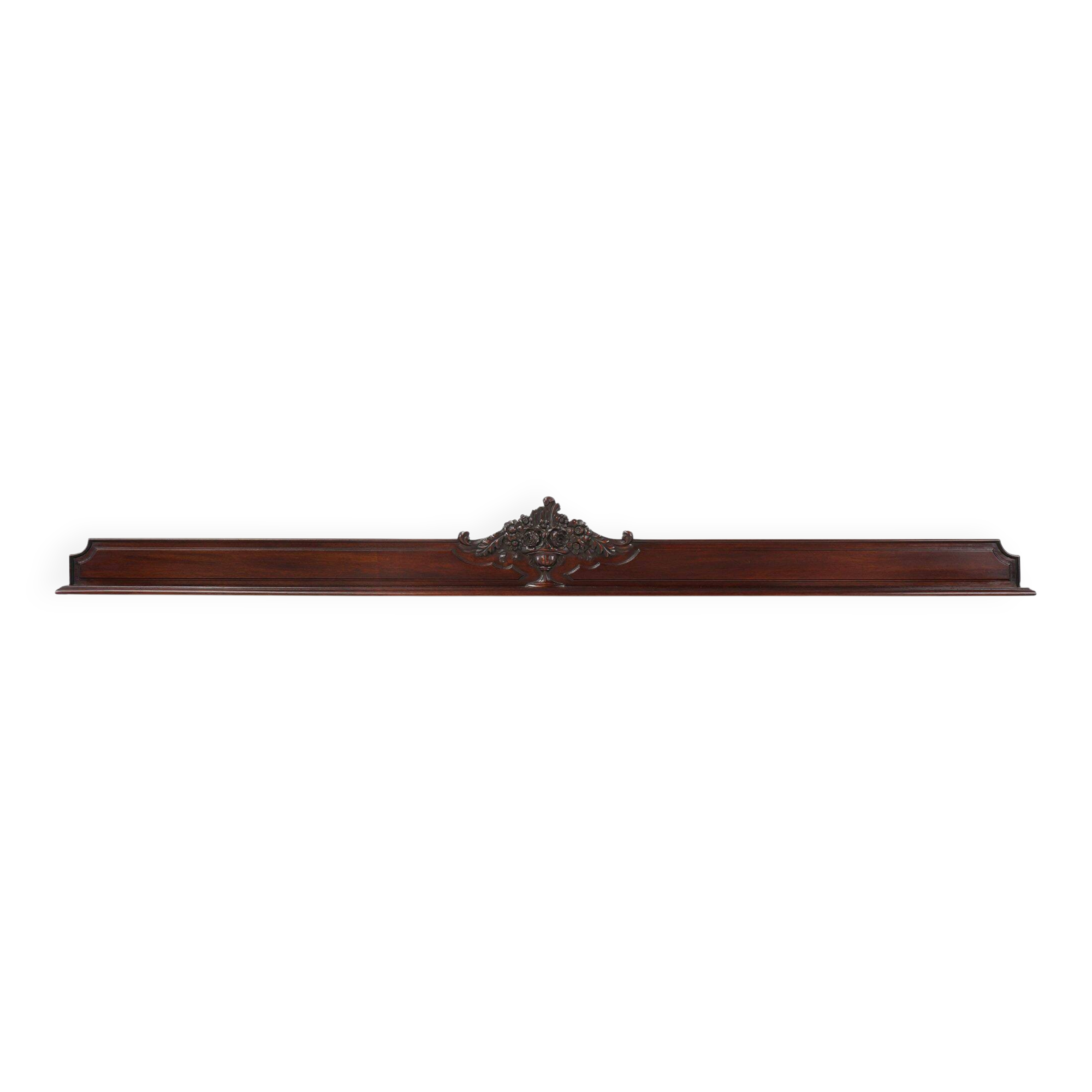 Antique Sculpted Oak Frieze or Wall Ornament, France, 1900s