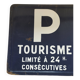 Ancien panneau de signalisation plaque émaillée 1974