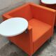 Paire de fauteuils vintage cubis de talin avec tablette