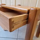 Solid elm bedside table