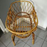 Rattan cradle 60s