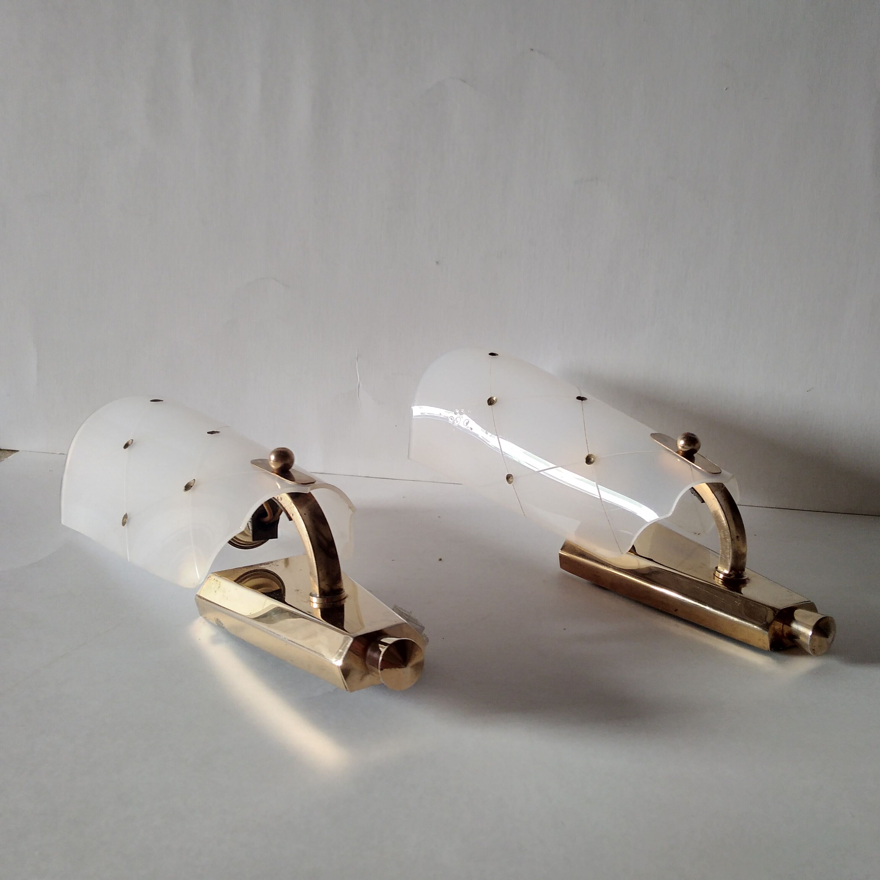 Pair of rockabilly wall lamps