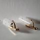 Pair of rockabilly wall lamps