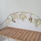 Vintage wall shelf or freestanding wicker in bohemian style.