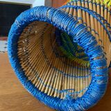 Fauteuil enfant rotin et cordage