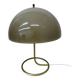 Vintage Mushroom table lamp with gold metal base , 1970s