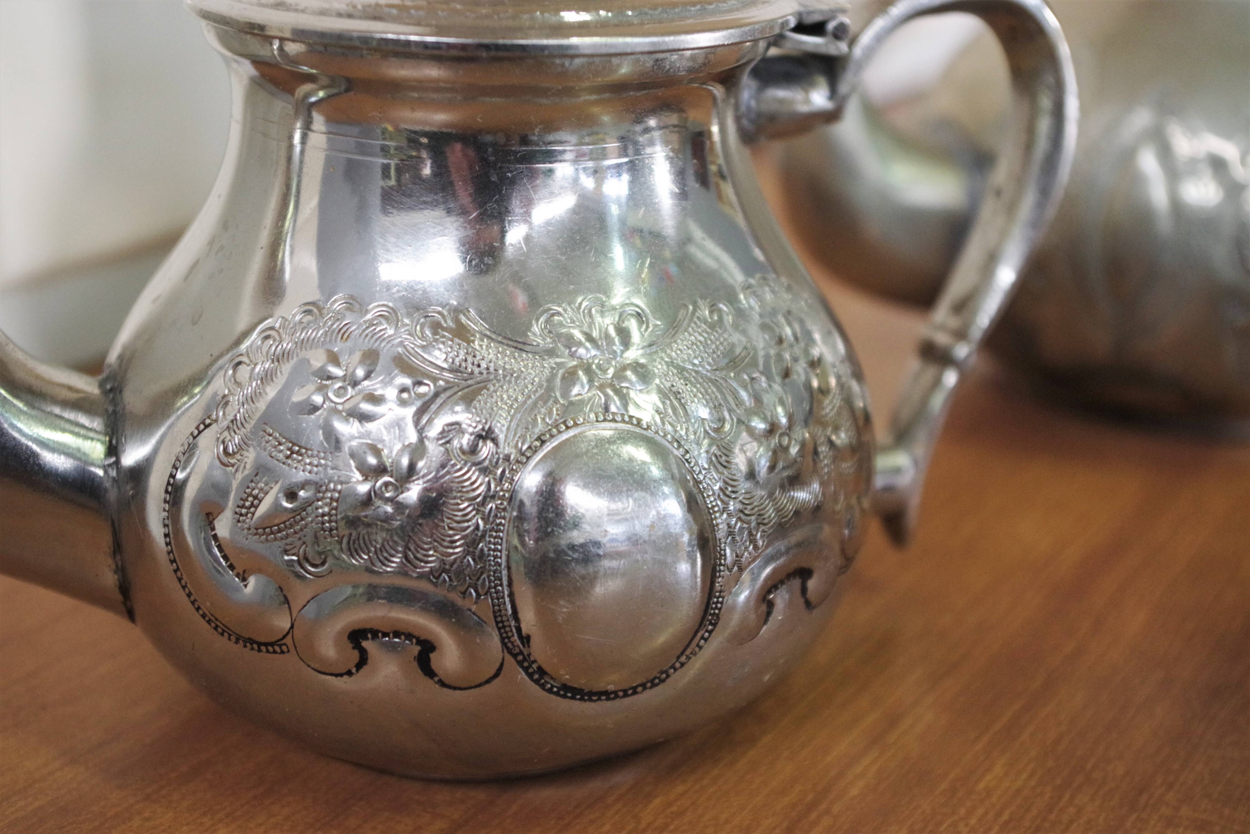 Arabic tea maker 8 pieces, Morocco 50s