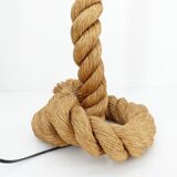 Rope lamp, work in the style of Audoux & Minet, circa 1970-1980