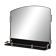 Miroir rétro de salle de bain, années 1930-40