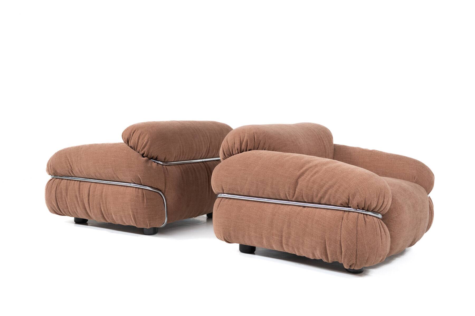 Paire de fauteuils Sesann de milieu de siècle par Gianfranco Frattini pour Cassina,
