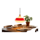 Vintage glass pendant/light, futuristic style, UFO-shaped.