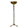 Crystal and bronze floor lamp