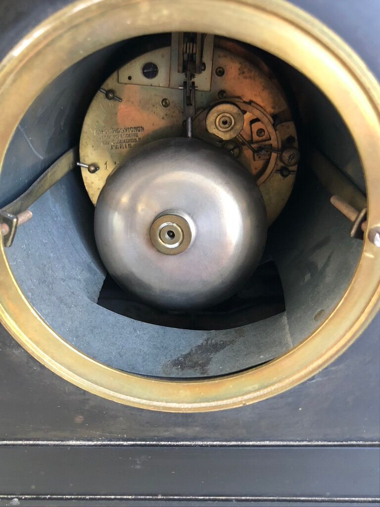 Black marble fireplace pendulum