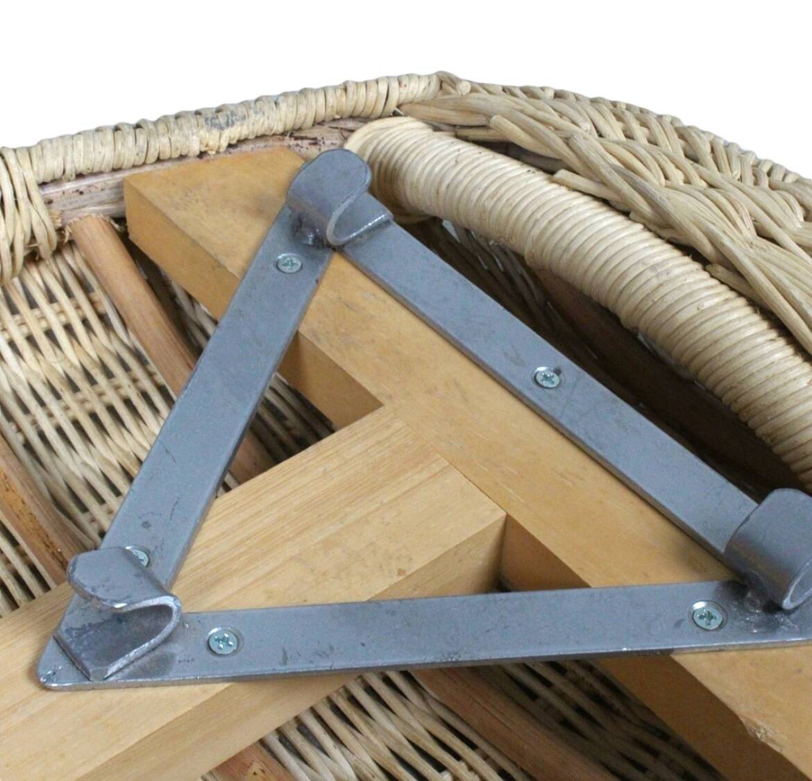 Banc en osier IKEA Peanut, Suède, années 1980