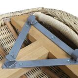 Banc en osier IKEA Peanut, Suède, années 1980