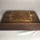 Pendule cheminée ancienne bayard bois + laiton art deco années 30 vintage