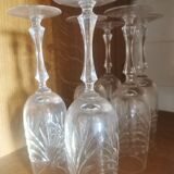 6 crystal flutes