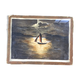 Peinture encadrée aquarelle
