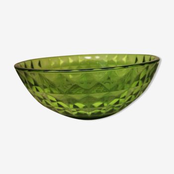 Vintage 20th century green glass dish