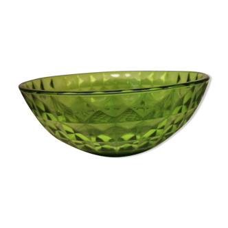 Vintage 20th century green glass dish