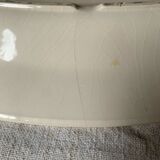 Large serving platter, slip-cast iron leaves