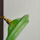 Vintage lampshade in green and gold glass