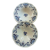 2 plats creux anciens "Rouennais " de Longchamp 