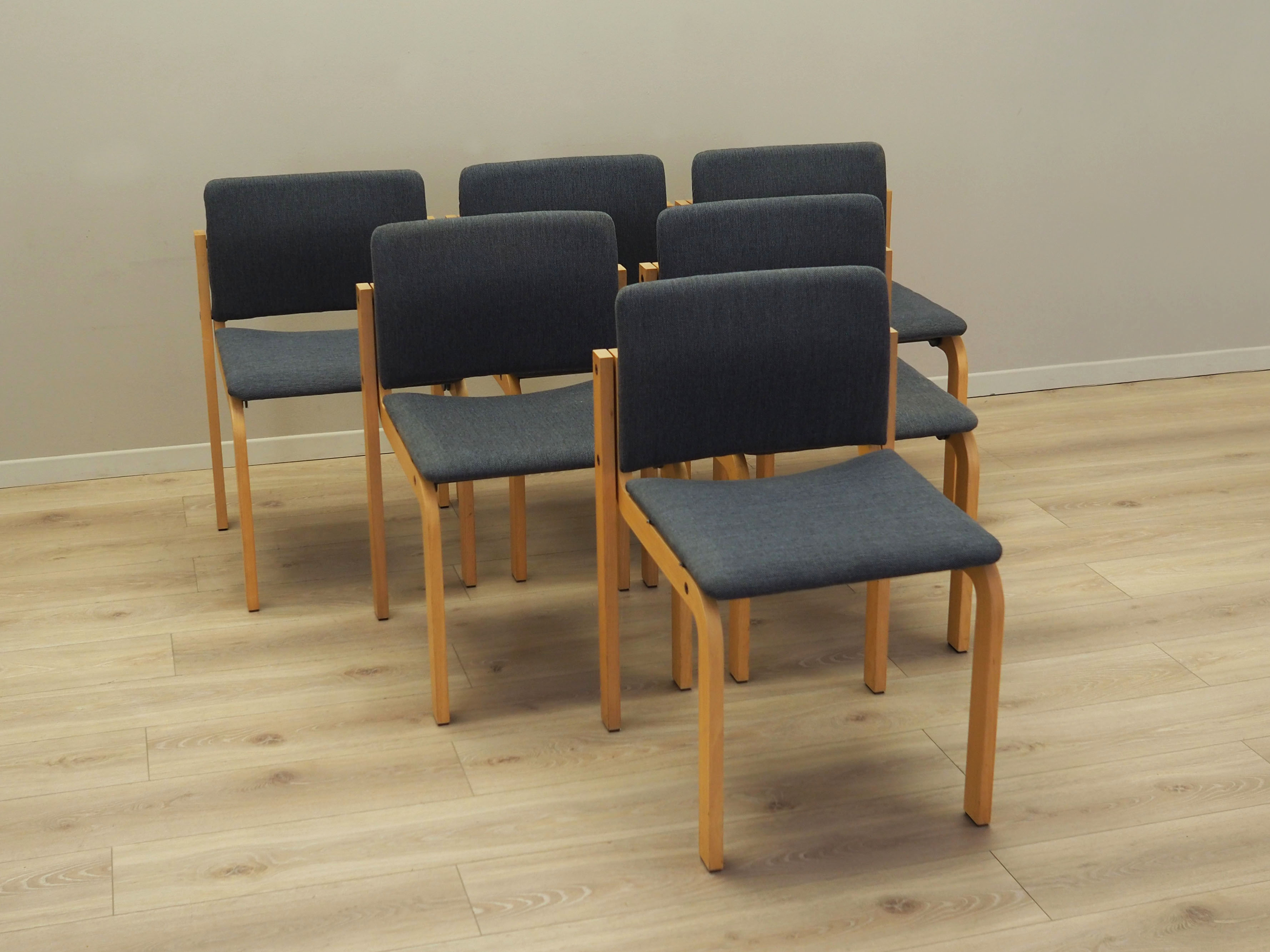 Set of six chairs, Danish design, 1980s, manufacturer: Fritz Hansen