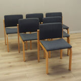 Set of six chairs, Danish design, 1980s, manufacturer: Fritz Hansen
