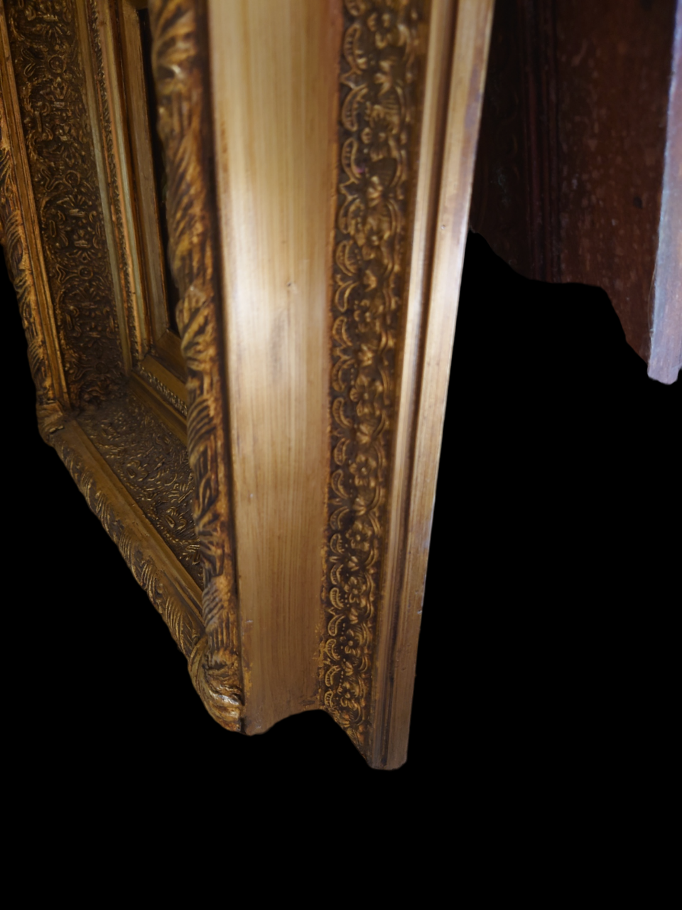 Oil on wood signed gilded frame XX centuries