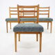 Ensemble des années 1960 de 4 chaises de salle à manger en chêne, Tchécoslovaquie