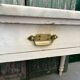 Wood and Carrara marble kitchen table