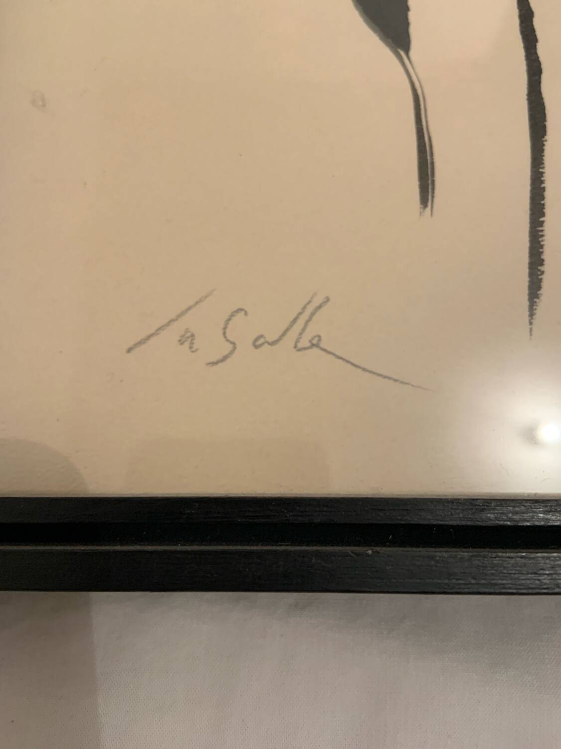 Original drawing signed C. La Salle - Stylised nude - 20th century.