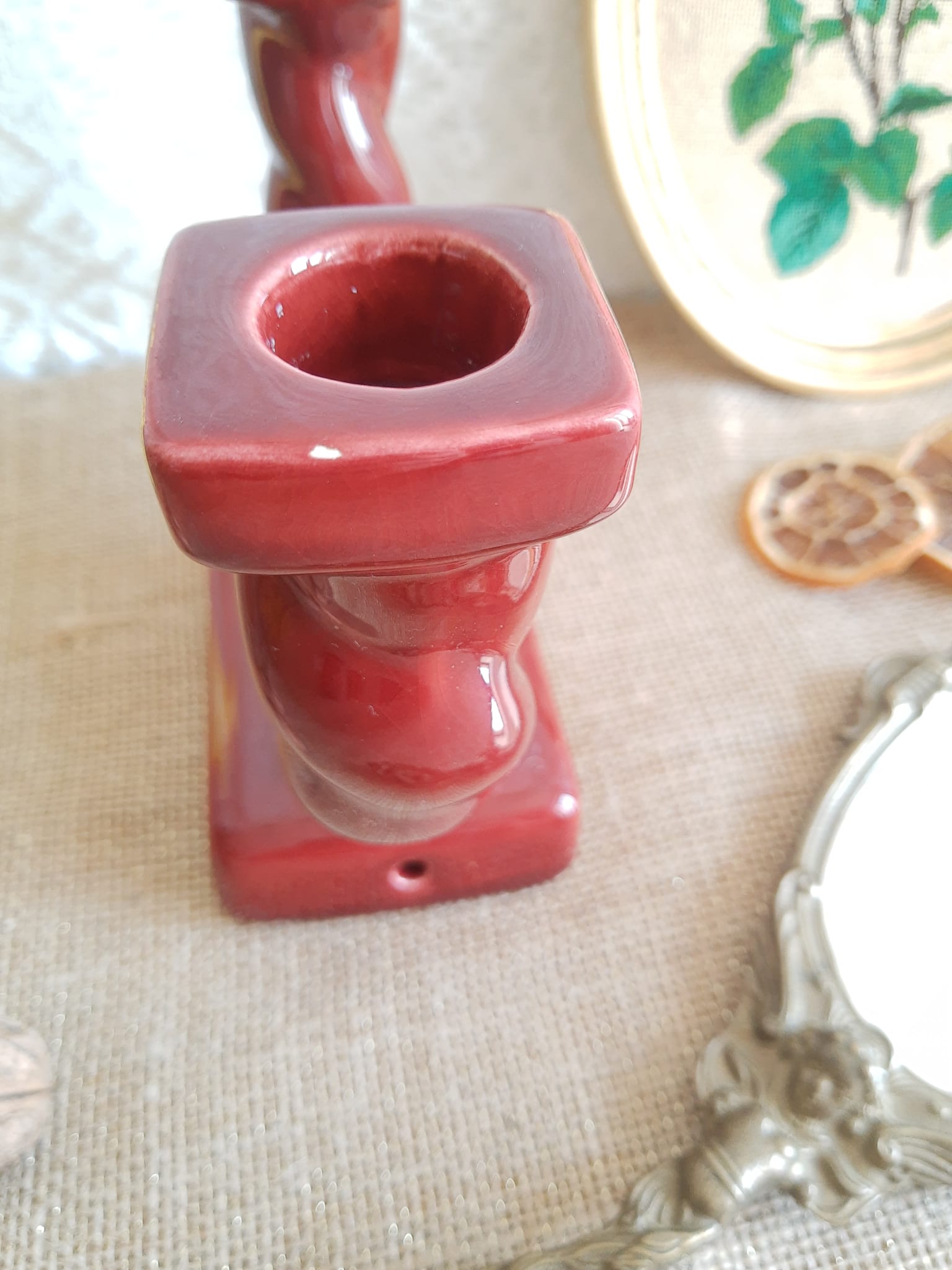 Bougeoirs double Longchamp - vintage