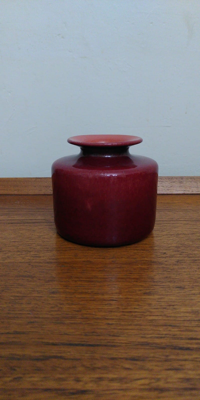 Vase Zaalberg Holland vintage 1960 red
