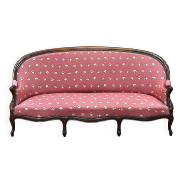 Napoleon III mahogany canapé