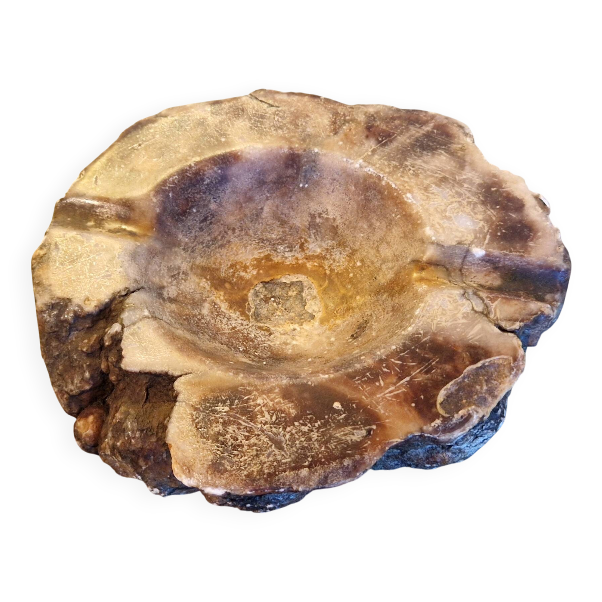 Cendrier en albâtre Italie vintage 1970