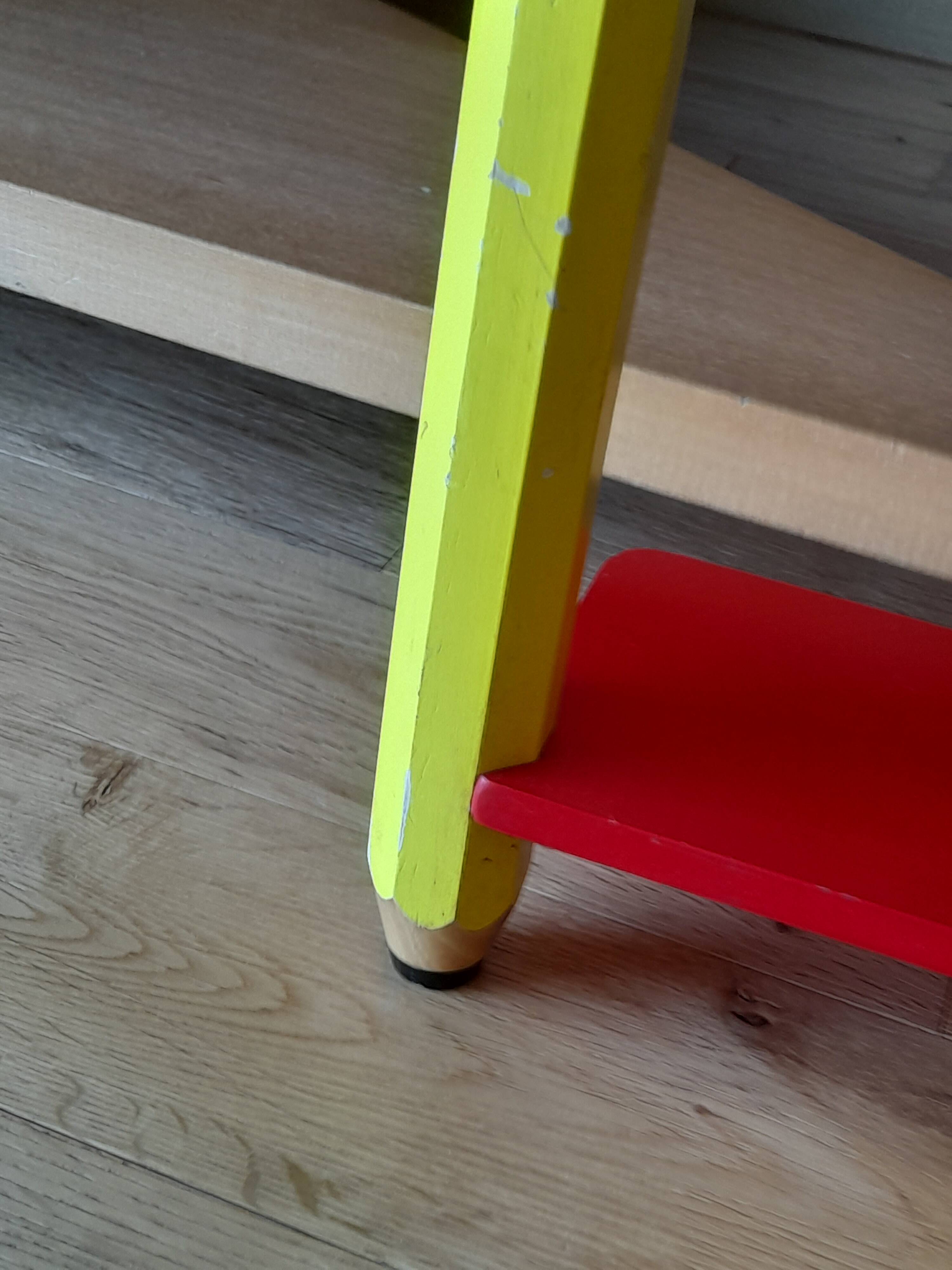 wooden wall shelf multicolor pencils Pierre Sala