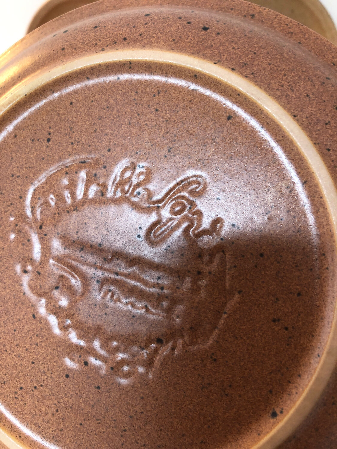 6 plates dessert stoneware, 1970