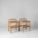 Midcentury Modern Italian Bamboo Side Tables, set of two, Italy 1960s