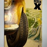XXL metal plate - Michelin X - Fiat 124 - 1970 - Car
