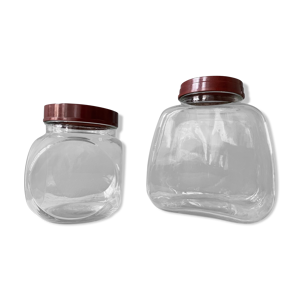 Lot de 2 bocaux d’épicerie