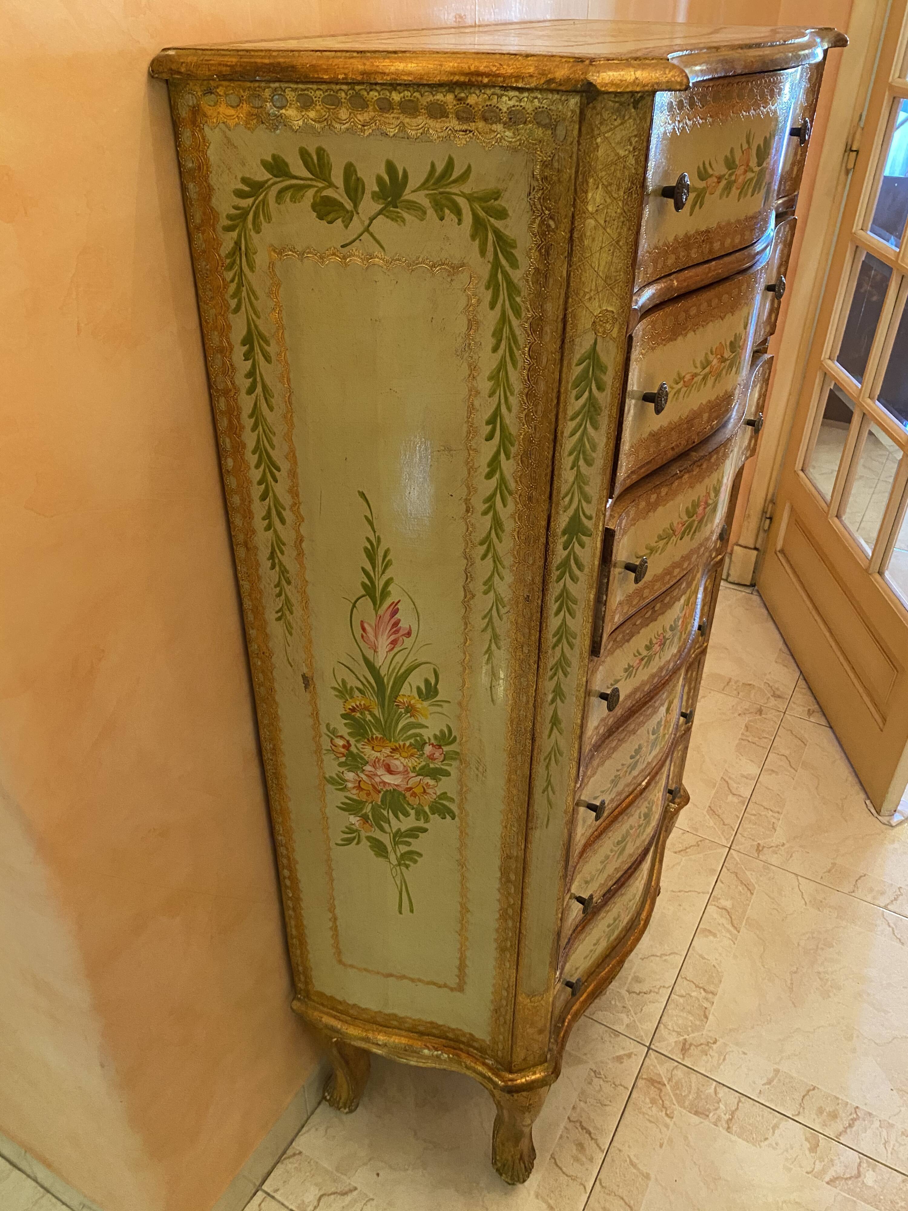 Venetian floral decoration dresser