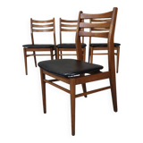 Set of 4 vintage skai chairs